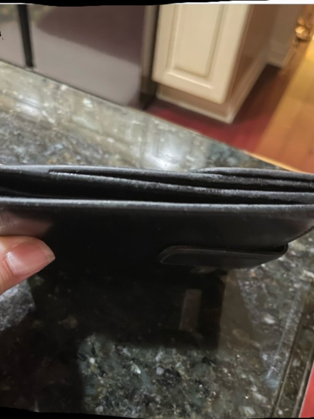 Fendi Black Leather Wallet with Silver Logo Plate - Picture 5 of 11